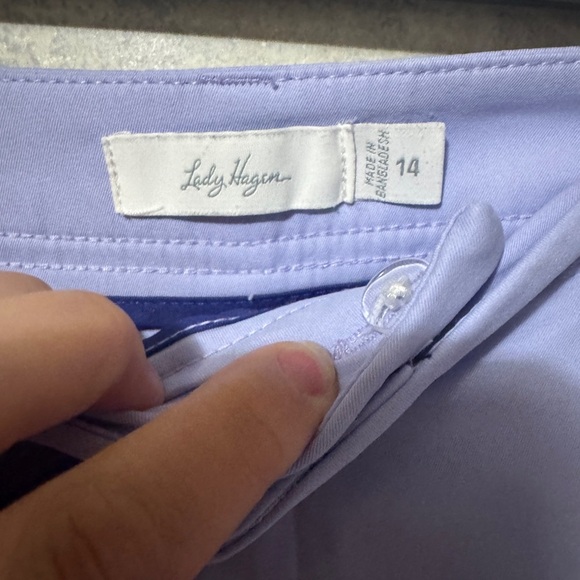 Lady Hagen Womens Magnolia Side Stripe Ankle Pant Size 14 Golf small spot - Picture 3 of 6